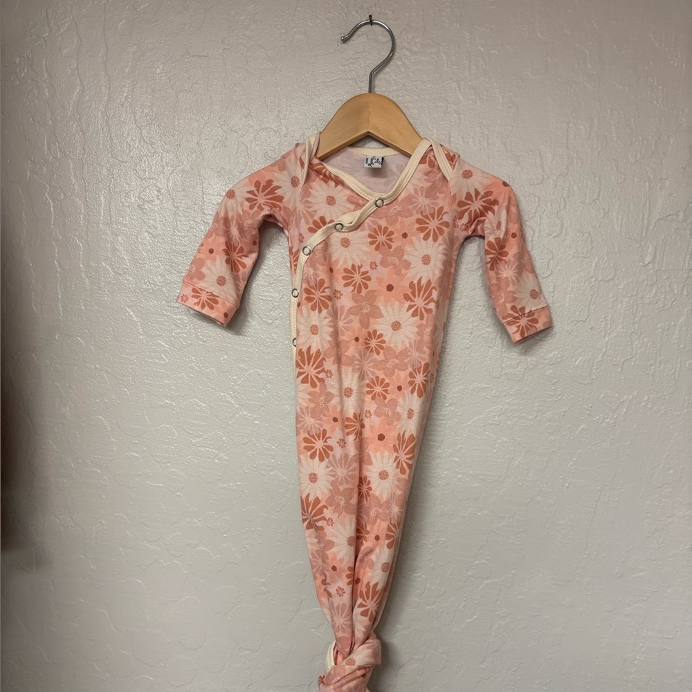 $14 ADD ON copper pearl baby‎ gown little sleepies nested bean hanna andersson